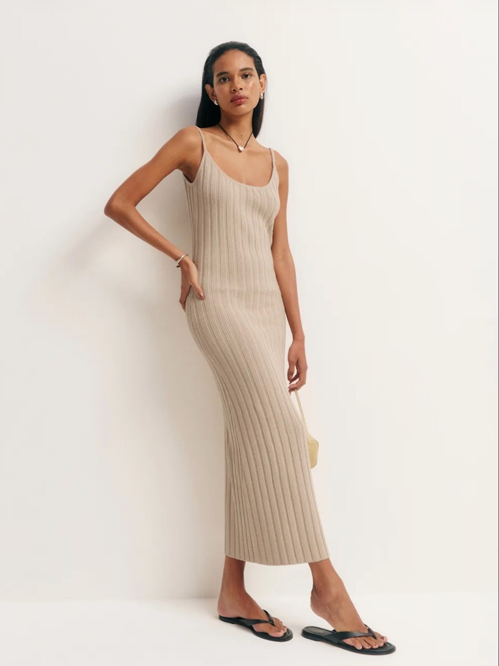 NWOT Reformation Samantha Cotton Sweater Dress